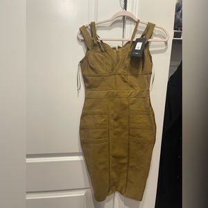 Olive Green Sexy Dress ( Juniors Size M)